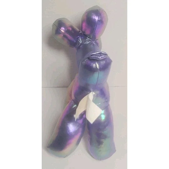 Balloon Dog Puppy Iridescent Metallic Plush 9" Stuffed Animal Plushie - Picture 2 of 5